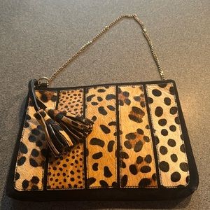 Multi animal print clutch
